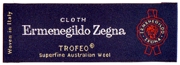 Ermenegildo Zegna 青い織りネーム